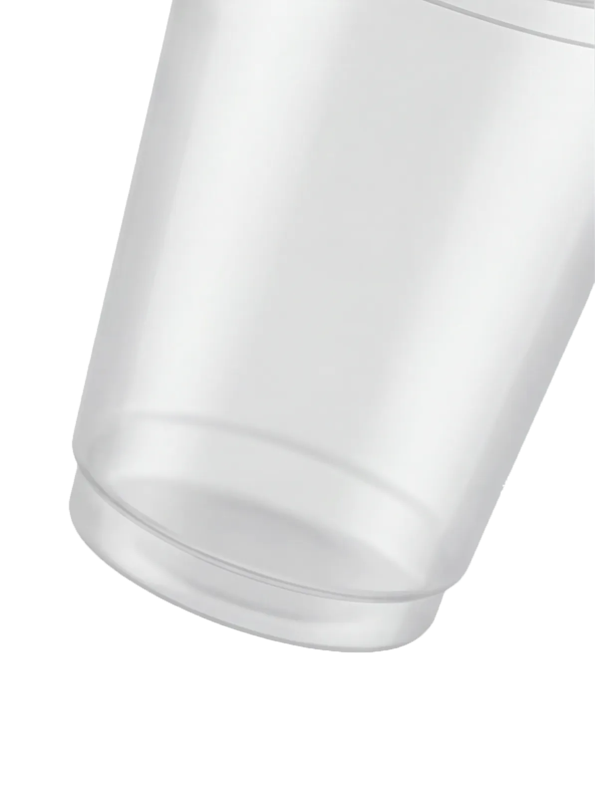Disposable cup Bottom view, D · base & rim macro